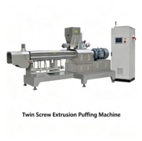 Nouvelle technologie : Machine extrudeuse de snacks soufflés aux maïs, ligne de production de riz soufflé, machine à double vis
