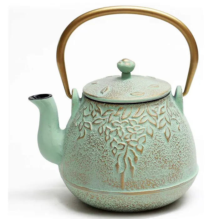 Sıcak satış çay su ısıtıcısı, paslanmaz çelik demlik ile japon dökme demir çaydanlık