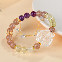 Bracelet de renard à neuf queues en cristal blanc cristal Duobao naturel en gros