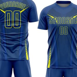 Nouvel ensemble de maillots de football personnalisés pour hommes, uniforme de football à manches courtes, vêtements de sport d'équipe, tenue d'entraînement respirante avec short - Product Image 4