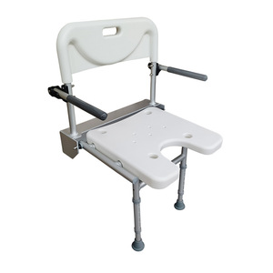 Shower Chair Aluminum Alloy Foldable Wall Mounted <b>Bath</b> <b>Seat</b> With Non Slip Foot Pads Height Adjustable For Elderly And Disabled - Product Image 2