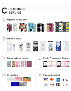 Macchina per cabina fotografica portatile personalizzata nuovo commercio alla moda Photobooth compatibile con filtro SLR dispositivi cellulari scansionano <span class=keywords><strong>foto</strong></span> - Product Image 6