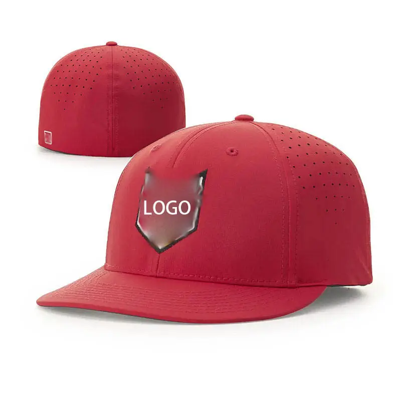 قبعة شبابية مخصصة ذات حافة منحنية و6 طبقات ملائمة للجنسين قبعات بيسبول رياضية مطرزة