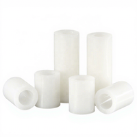 Colonne d'isolation ABS noire et blanche avec entretoise ronde, joint traversant en nylon, manchon de colonne, tube d'entretoise