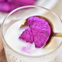 100% Biologische Gefreeze-droogde Drakenvruchtchips Zoet Suiker-Vrij Bulkverpakking Gezonde Snacks Bakdesserts Natuurlijk Geconserveerd