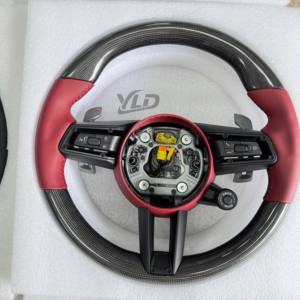 Volante Personalizado YLD en Color a Elección para <span class=keywords><strong>Porsche</strong></span> Panamera, Macan, Cayenne, 718, 911, Cayman, 918, Taycan, <span class=keywords><strong>Boxster</strong></span>, 987 - Product Image 1