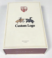Caja Magnética de Lujo para 2 Botellas de Vino o Whisky, con Inserto de Espuma Personalizado, Forro de Cartón, Laminación Mate, Empaque de Regalo Premium, Personalizable con la Marca