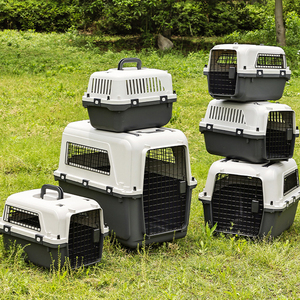 Đa Kích Thước Bền Du Lịch Vật Nuôi Tàu Sân Bay Ngoài Trời Xách Tay Hãng Hàng Không Vật Nuôi Lồng Nhựa Cũi Bánh Xe Vật Nuôi Lồng Tàu Sân Bay Với Xe Đẩy - Product Image 2