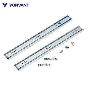 Kim Loại Tủ Mềm Đóng Ngăn Kéo Trượt Kênh Đường Ray Runners Nhà Bếp Nhiệm Vụ Nặng Nề Đầy Đủ Mở Rộng Bóng Mang Ngăn Kéo Trượt - Product Image 1