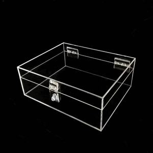 Nhà máy tùy chỉnh logo hiện đại <span class=keywords><strong>Acrylic</strong></span> hiển thị & hộp lưu trữ với nắp lật trong suốt chống bụi công suất lớn - Product Image 6