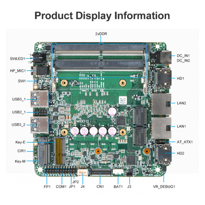 Placa Base AI 9 365 NUC con 2*Lan I226-V, 2*DDR5, M.2 M-Key 2280, 1*RS232, 2*USB, 2*HD, 2*Type-C, con Procesador Serie 300 - Product Image 4