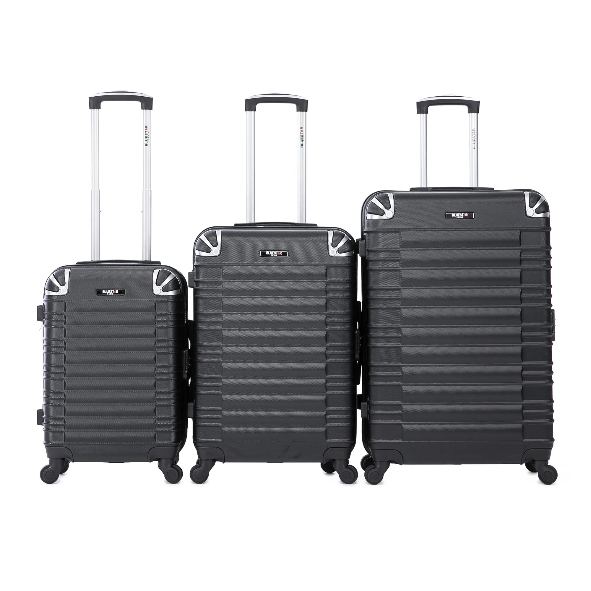 OEM ODM कस्टम मेड 3PCS ABS ट्राली सामान सूटकेस यात्रा पर रोलिंग एकल पहिया ले जाने बैग संयोजन ताला 360 डिग्री पहिया