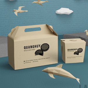 กล่องบรรจุอาหารรีไซเคิลได้หลายสไตล์กล่องเค้กเบเกอรี่<span class=keywords><strong>ขนม</strong></span>หวานแบบกำหนดเอง - Product Image 6