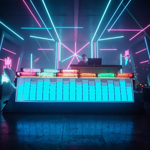 Adesivi per Auto EL 700x150mm con Modalità Lampeggiante Controllata dalla Voce, Montaggio Superficiale per Parabrezza Auto, Lampeggiante con Musica per Attirare gli Ospervoidi - Product Image 2