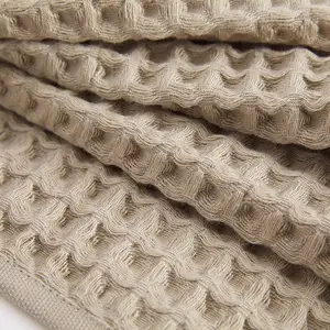 100% Cotton Waffle Weave Absorbent Dish Kitchen Towel Cotton Solid Color