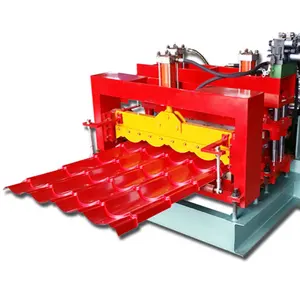 Bamboo glazed tile machine Glazed 800 tile press floor metal roof tile making forming machine for sale south africa