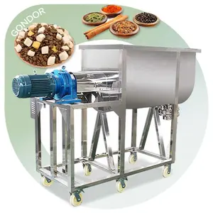 Salt Pvc Horizontal Feed Detergent Soil Bath Bomb Blender Powder Putty Price Fertilizer Mix Machine