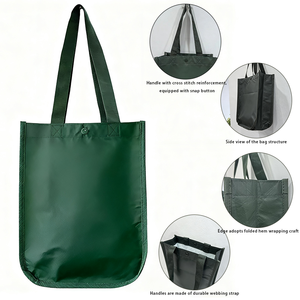 Commercio all'ingrosso personalizzato riutilizzabile Non tessuto borse Tote PP laminato per uso promozionale - Product Image 2
