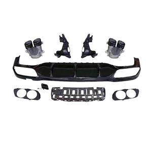 Ventes d'usine W213 W238 C238 mise à niveau E53 AMG Style pare-chocs lèvre tuyau d'échappement diffuseur arrière pour benz classe E E200 E300 <span class=keywords><strong>E320</strong></span> E350 - Product Image 5