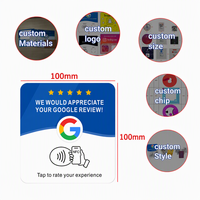 Offre Spéciale : Présentoir Carré en Époxy NFC Google avec Puce NTAG213, Étanche, pour Cartes de Membre, Cartes de Visite et Utilisation Hôtelière