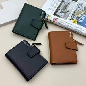 Luxury Designer <b>Women's</b> Short <b>Wallet</b> Korean Version New Minimalist Zipper Coin <b>Purse</b> with Polyester Lining PU Leather - Product Image 5