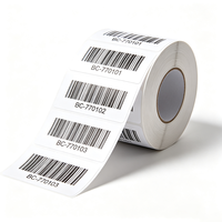 Etiquetas de Rollo de Código de Barras Personalizadas Haoxuan, Papel Térmico Directo, Impresión de Alta Velocidad, Adhesivos para Rastreo de Productos