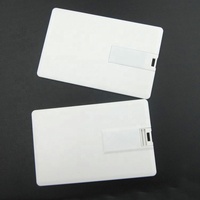 USB Flash Drive Bentuk Kartu Kredit dengan Logo Custom, Kapasitas 2GB 4GB 8GB 16GB 32GB 64GB, untuk Hadiah Promosi