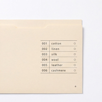 Carpeta Manila Personalizada para Estudio de Diseño, Organizador de Archivos de Papel para Almacenamiento de Muestras de Tela e Índice de Mesa