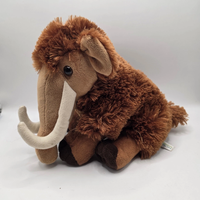 Peluche personnalisée en gros, motif animal, mouton brun, super douce, en coton PP brodé