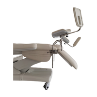 Lit de traitement électrique multifonctionnel de luxe pour soins gynécologiques et réparation du plancher pelvien avec roulettes