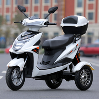 Scooter électrique à trois roues 1000W, contrôleur intelligent 60V, tricycle adulte, autonomie de 60 km, véhicule de transport de marchandises