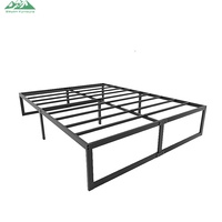 Cadre de lit en métal réglable Wayon, design modulaire pour chambre à coucher, hauteur et longueur personnalisables, Gome
