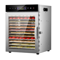 Séchoir de grande capacité 110V 220V électrique déshydrateur d'aliments Machine acier inoxydable viande thé légumes fruits séchoir