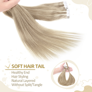 Extensiones de Cabello con Cinta Invisible Doble La Remy Virgin Cuticle, Aspecto Natural Sin Costuras, Cinta de Doble Cara, Profesional para Salón - Product Image 2