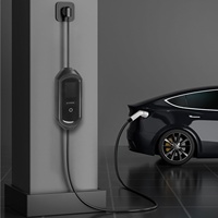 Borne de Recharge EV Portable Type 2, 7/11/22kW, IP55, Écran LED, Prise CEE. Chargeur AC Voiture Électrique, Maison & Extérieur