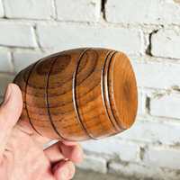 Verre à bière en bois de chêne avec poignée, tasse en bois pour bar, fête à domicile, cadeau