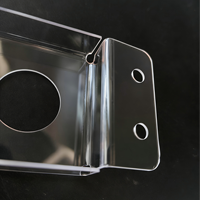 Plaque en polycarbonate transparente sur mesure, épaisseur personnalisée, pour équipement de découpe et pliage CNC, boîtier de protection PC ignifuge YC988