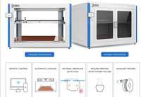 Imprimante 3D grand format 1600 mm, vitesse élevée 500 mm/s, nivellement automatique, boîtier métallique fermé, connectivité USB, PLA, nouvelle