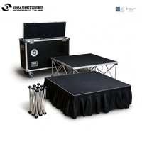 Scène de plate-forme de concert en plein air portable, facile à installer, pour une occasion spéciale