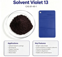 Violet Solvant 13 C.I.60725 de Qualité Industrielle, Colorant Violet Soluble dans l'Huile pour la Coloration des Plastiques ABS, PC, PET