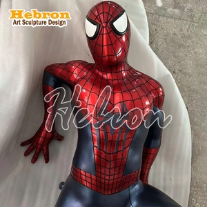 Statua Personalizzata in Fibra di Vetro di Spider-Man, <span class=keywords><strong>Personaggi</strong></span> dei Film Marvel, Statua di Spiderman a Grandezza Naturale 1:1, Statua di Spiderman in Resina - Product Image 2