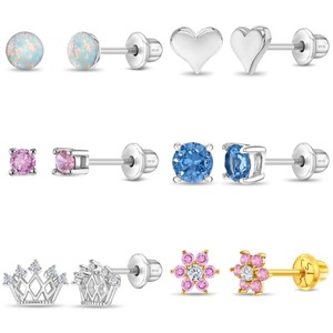 Joyería fina personalizada, pendientes de Zirconia australiana <span class=keywords><strong>para</strong></span> niños y bebés pequeños, pendientes de <span class=keywords><strong>plata</strong></span> de ley 925 <span class=keywords><strong>para</strong></span> bebés - Product Image 2