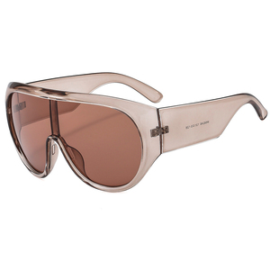 2025 nouveau surdimensionné une pièce pilote lunettes de soleil femmes marque de mode <span class=keywords><strong>grand</strong></span> bouclier lunettes de soleil hommes à la mode luxe extérieur nuances - Product Image 6