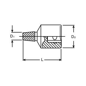 KOKEN - 4129-37-16 1/2 ''Extracteur de vis cassées-EAN 4991644093359 PULLERS STUD EXTRACTORS - Product Image 2