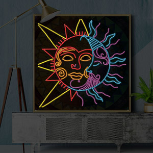 Pintura <span class=keywords><strong>de</strong></span> diamantes redondos luminosos 5D DIY dibujo por bordado <span class=keywords><strong>de</strong></span> diamantes <span class=keywords><strong>punto</strong></span> <span class=keywords><strong>de</strong></span> <span class=keywords><strong>cruz</strong></span> mosaico <span class=keywords><strong>de</strong></span> diamantes <span class=keywords><strong>de</strong></span> imitación pintura <span class=keywords><strong>de</strong></span> pared regalo para adultos - Product Image 5