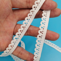 Ruban élastique en maille de 1,2 cm en gros pour la couture de vêtements et de sous-vêtements, bande de dentelle picot pour vêtements et sacs