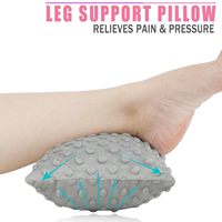 Coussin de genou en U confortable et rembourré en pur coton, soutien pour les jambes pour les dormeurs sur le côté, soulage la pression sur les hanches et le bas du dos