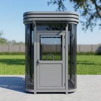 Poste de Garde Mobile Préfabriqué en Conteneur – Cabine de Sécurité Prête à l'Emploi en Aluminium et Acier, Résistante au Feu et Écologique