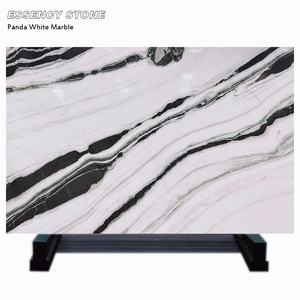 Matériau de construction de première qualité, dalle de <span class=keywords><strong>marbre</strong></span> blanc panda poli, carrelage d'escalier en <span class=keywords><strong>marbre</strong></span> noir blanc véritable <span class=keywords><strong>pour</strong></span> la décoration de la maison - Product Image 1