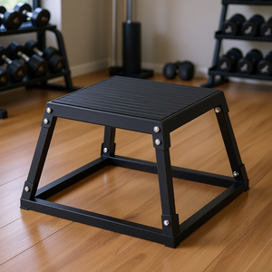 Boîte pliométrique en acier de 12 pouces DB Wholesale, surface antidérapante, entraînement de force en salle de sport - Product Image 2